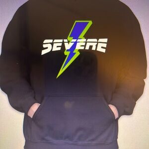 Black hoodie severe brand
